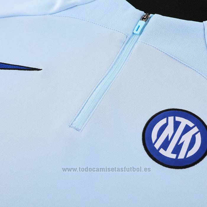 Chandal de Sudadera del Inter Milan 2023-2024 Azul Claro